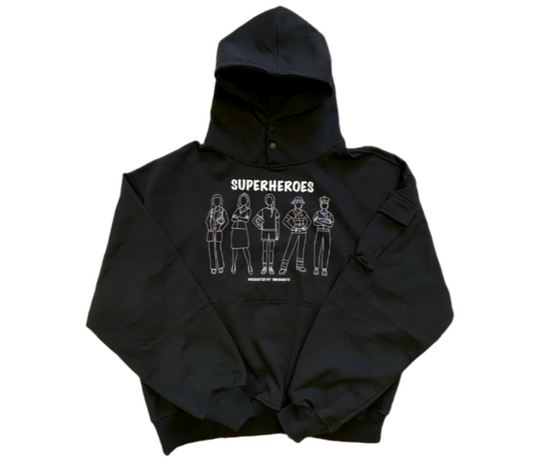 Superheroes Cargo Hoodie